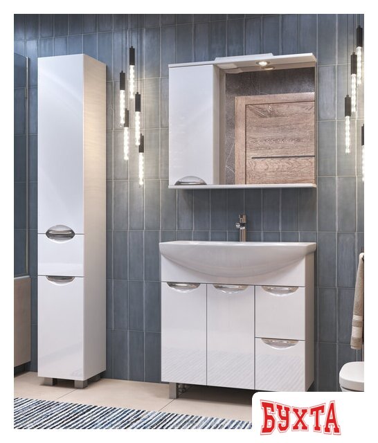 Мебель для ванных комнат Vigo Шкаф с зеркалом Callao 800 new z.CAL.80.L.El (левый) 3