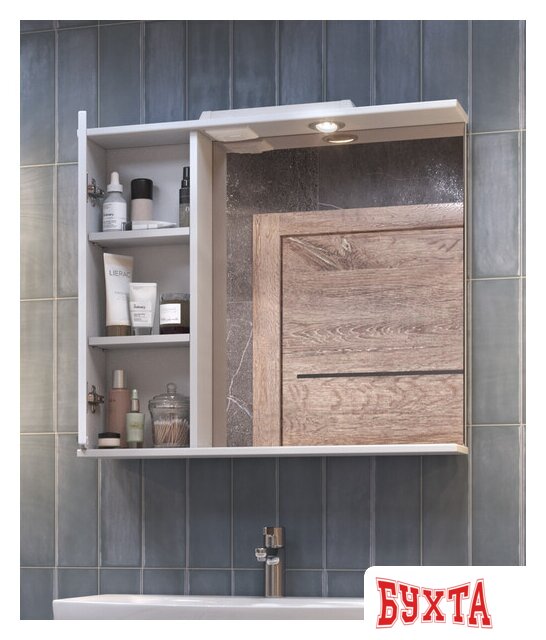 Мебель для ванных комнат Vigo Шкаф с зеркалом Callao 800 new z.CAL.80.L.El (левый) 5