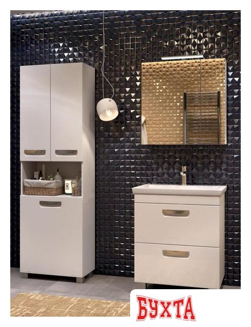 Мебель для ванных комнат Vigo Шкаф с зеркалом Plaza 800 со светильником 4