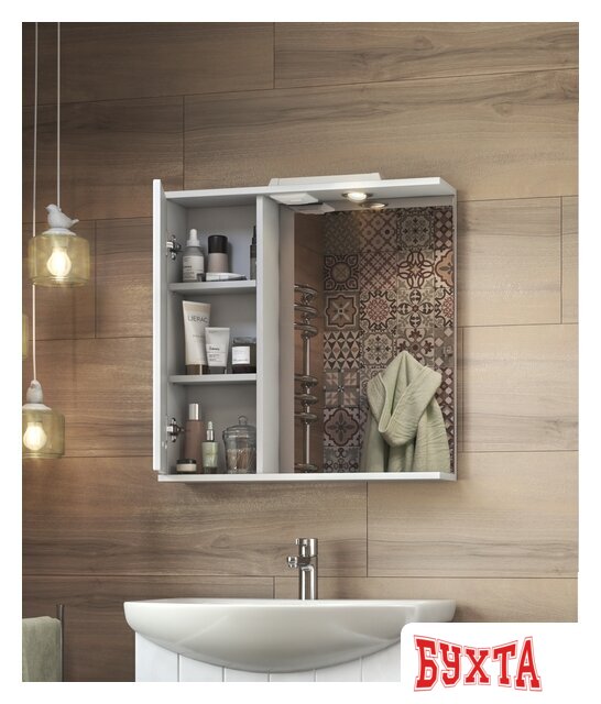 Мебель для ванных комнат Vigo Зеркало Diana 600 лев со спотом 4