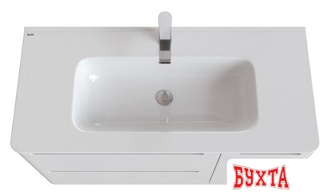 Мебель для ванных комнат IDDIS Тумба с умывальником Edifice 100 EDI10W1i95K (белый) 3