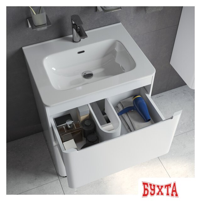 Мебель для ванных комнат IDDIS Тумба с умывальником Edifice 60 EDI60WFi95K 3