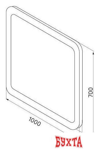 Мебель для ванных комнат IDDIS Зеркало Edifice ЗЛП109 5