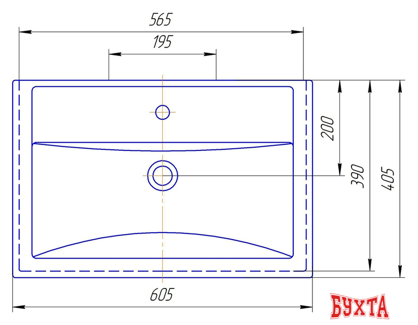 Умывальник Kirovit Фостер 600 2