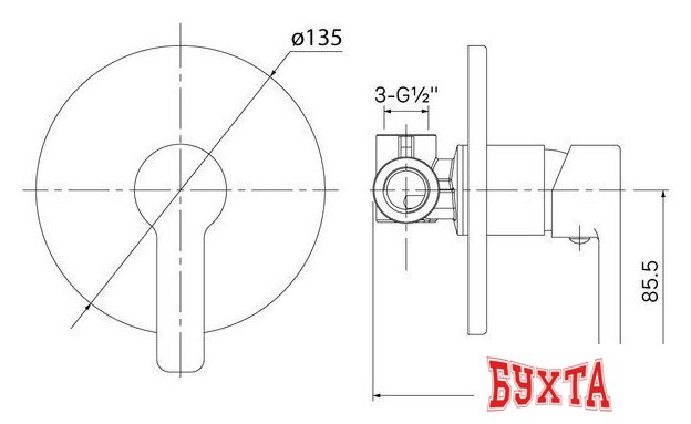 Смеситель IDDIS Sena SENSB00i67 3