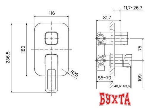 Смеситель IDDIS Slide SLISB00i68 4