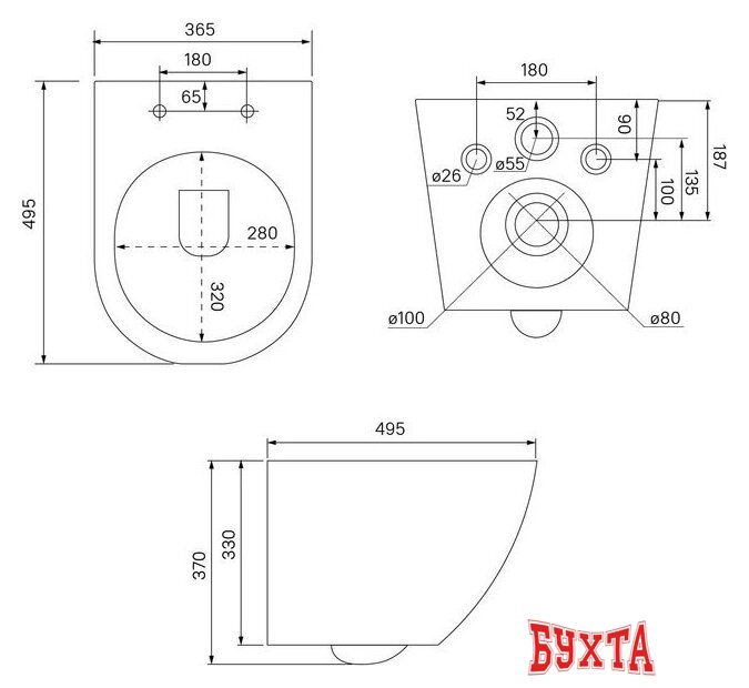 Унитаз подвесной IDDIS Blanco Q BLQNDSEI25 3