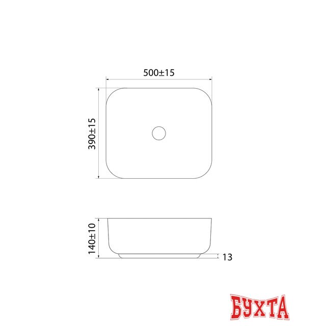 Умывальник IDDIS Bridge BRIWS05i27 2