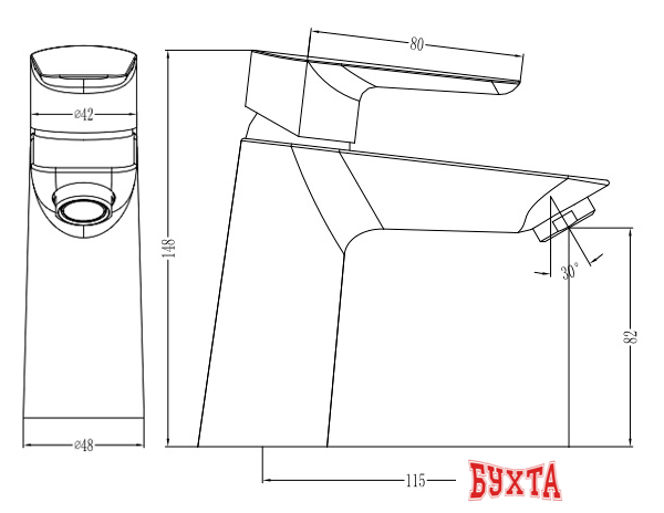 Смеситель IDDIS Cloud CLOSB00i01 (белый/хром) 2
