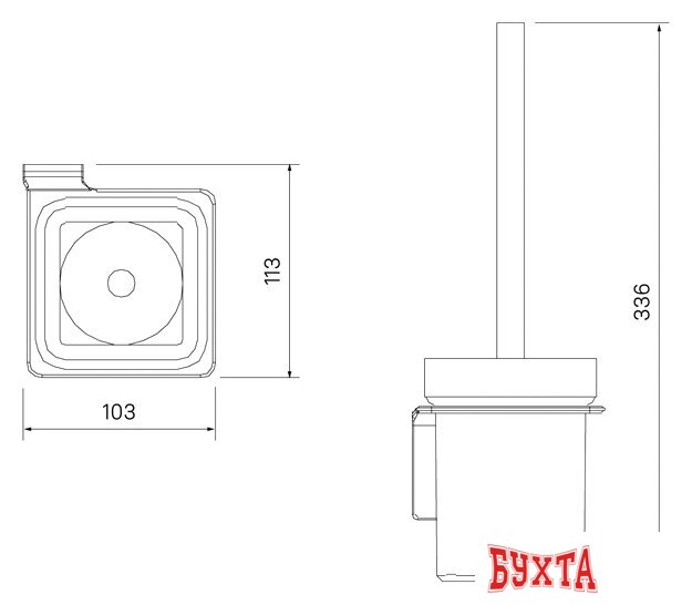 Ершик для унитаза IDDIS Slide SLIBSG0I47 3