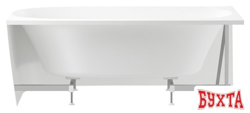 Ванна Wellsee Belle Spa 2.0 160x75 235803002 (пристенная ванна (правая) белый глянец, экран, каркас, сифон-автомат глянцевый белый) 3