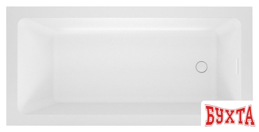 Ванна Wellsee FreeDom 2.0 150x80 23300102R (встраиваемая ванна белый глянец, сифон-автомат глянцевый белый)