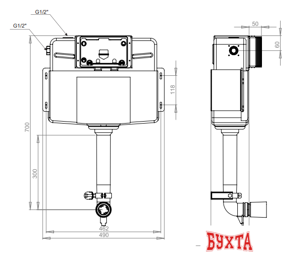 Инсталляция для унитаза Lavinia Boho Relfix 38020010 2