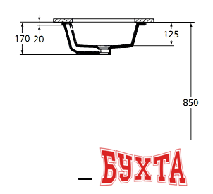Умывальник Ideal Standard Strada K077901 59.5x44 5