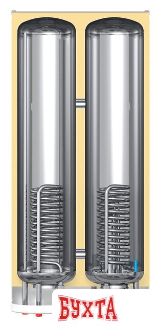 Накопительный электрический водонагреватель Thermex Flat 80 V Combi 2