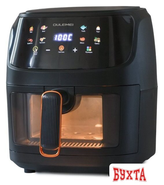 Аэрогриль (аэрофритюрница) Oulemei OLM-KZF002 (черный) 2