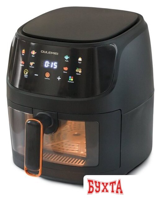 Аэрогриль (аэрофритюрница) Oulemei OLM-KZF002 (черный) 3