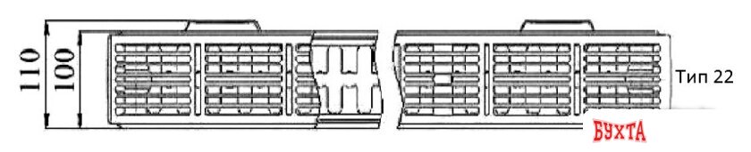 Стальной панельный радиатор Prado Classic тип 22 500x700 2