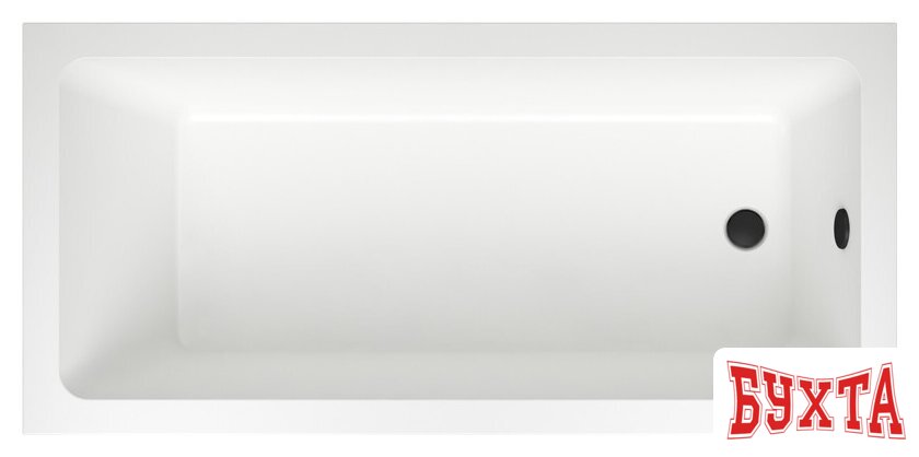 Ванна Wellsee FreeDom 150x80 231101007 (встраиваемая ванна белый глянец, ножки, сифон-автомат матовый черный) 2