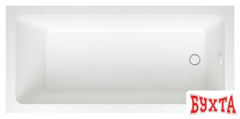 Ванна Wellsee FreeDom 165x80 231102002 (встраиваемая ванна белый глянец, сифон-автомат глянцевый белый)