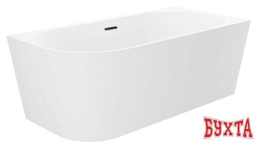 Ванна Wellsee Excellence Pro 150x73 28761003R (пристенная ванна (правая) белый глянец, экран, ножки, сифон-автомат матовый черный) 2