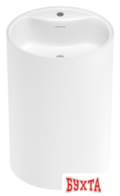 Умывальник Wellsee Coquillage 232802000 (отдельностоящий, с отверстием под смеситель, цвет матовый белый) 2