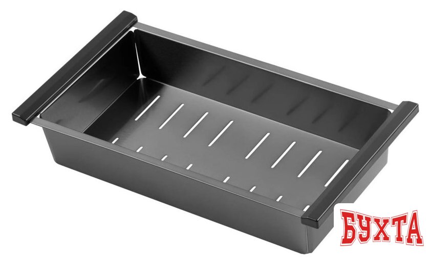 Кухонная мойка Roxen Simple 560220-70B PVD графит (с коландером и дозатором) 4