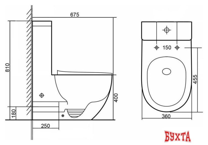Унитаз напольный Grado GD-5203R 3