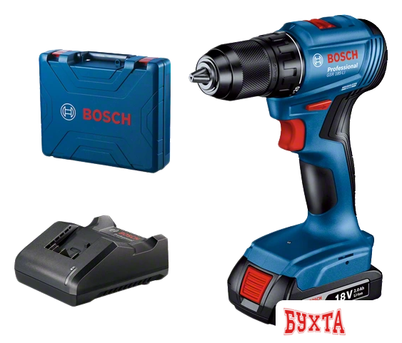 Дрель-шуруповерт Bosch GSR 185-LI Professional 06019K3001 (с 1-им АКБ, кейс)