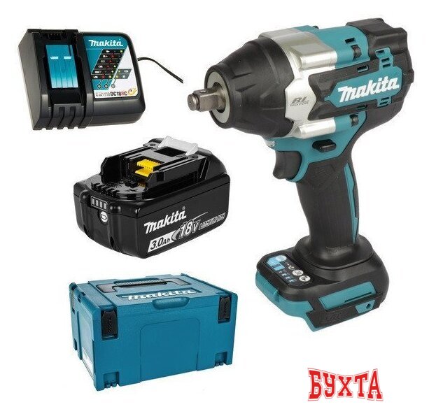 Гайковерт Makita DTW700RF1J (с 1-им АКБ, кейс)