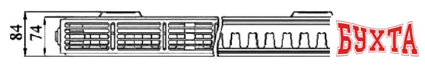 Стальной панельный радиатор Prado Classic тип 21 500x1400 2