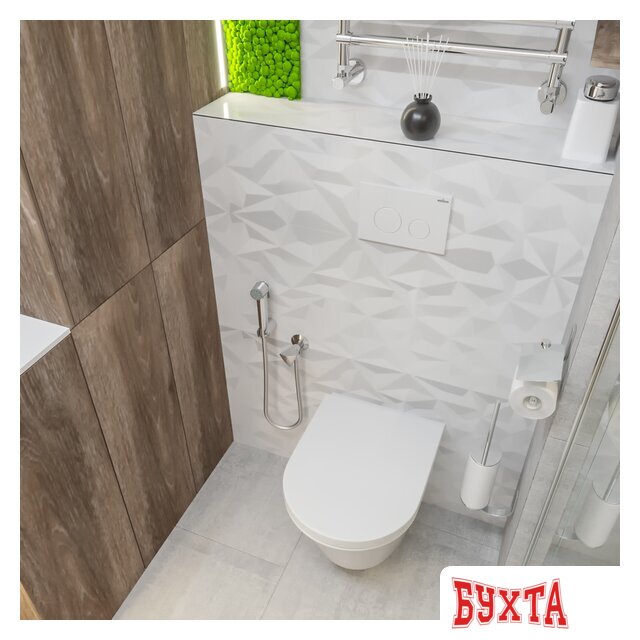 Инсталляция для унитаза Lavinia Boho Relfix 5 в 1 77010040 (белое стекло) 4