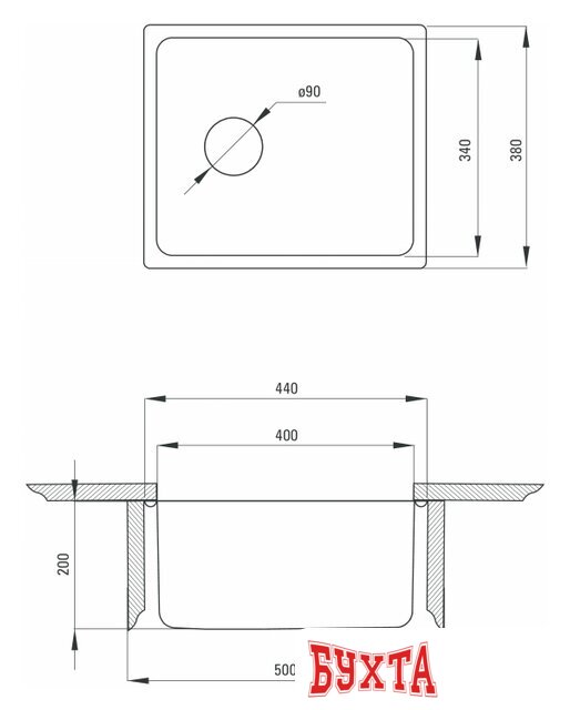 Кухонная мойка Deante Egeria ZPE 010A 2