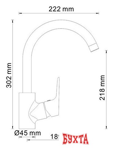 Смеситель Wasserkraft Lippe 4507 3