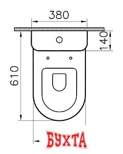 Унитаз напольный Vitra Zentrum [9012B003-7202] 3