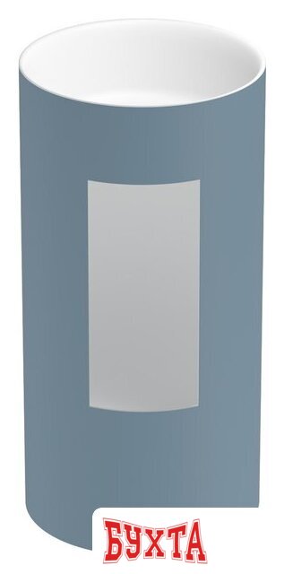 Умывальник Wellsee Chalice Perfection 230621000 (отдельностоящий, без отверстия под смеситель, цвет матовый светло-синий/глянцевый белый) 3