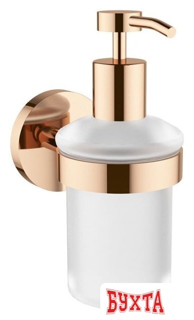 Дозатор для жидкого мыла Wellsee Finishing Touch 182514000 с держателем (розовое золото)