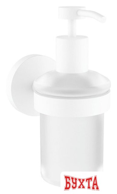 Дозатор для жидкого мыла Wellsee Finishing Touch 182515000 с держателем (матовый белый)