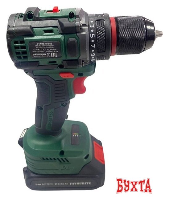 Дрель-шуруповерт Favourite DC NB21 Promo (с 2-мя АКБ, кейс)
