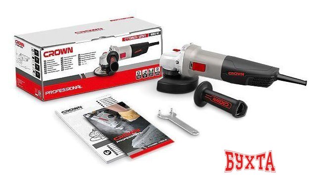 Угловая шлифмашина Crown CT13501-125 2