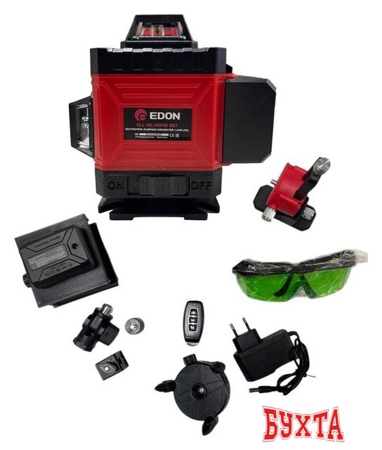 Лазерный нивелир Edon Профи CLL 4D/40FW SET 29780