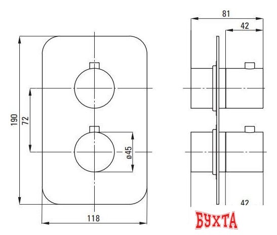 Душевая система Deante BXYSX44T-4 3