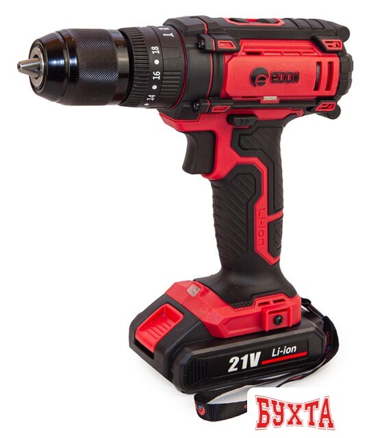 Дрель-шуруповерт Edon AD-21AP (с 2-мя АКБ, кейс)