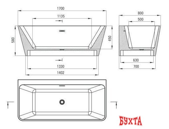 Ванна Deante Hiacynt KDH 016W 160x75 5