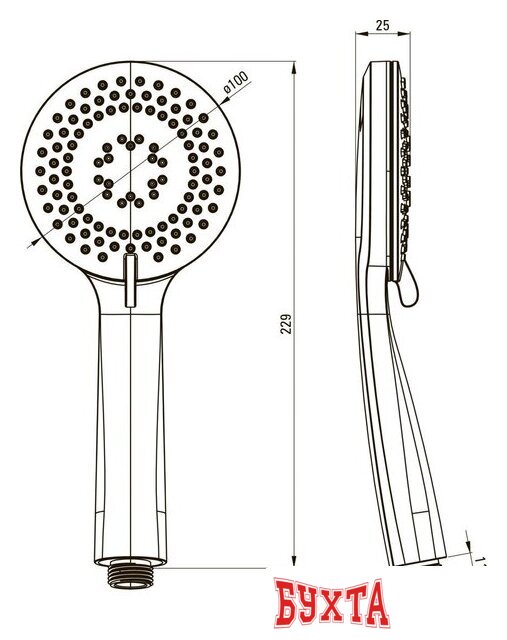 Душевой гарнитур Deante Arnika Gold NQA Z41K 2
