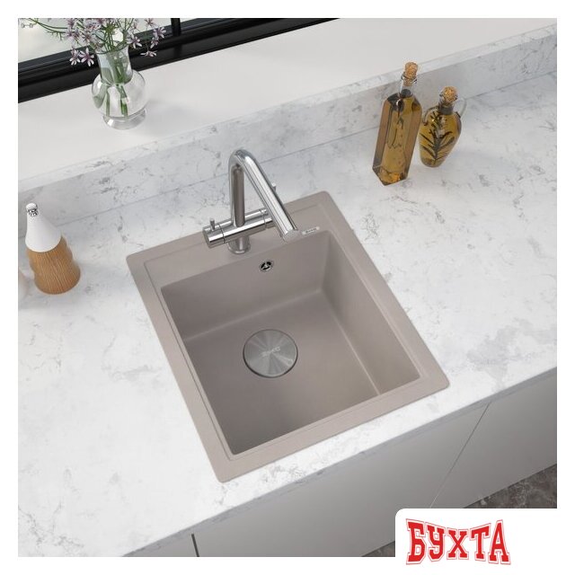 Кухонная мойка ZorG Rock 46 Premium alumetallic