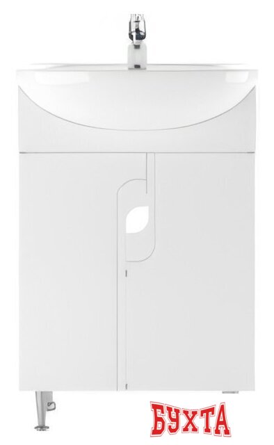 Мебель для ванных комнат Айсберг Тумба под умывальник Уют 55 Лилия без ящика