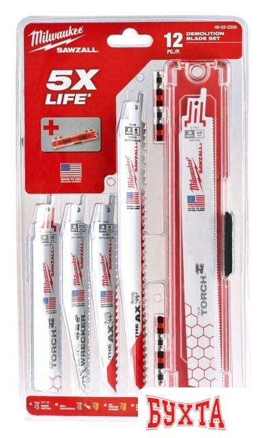 Набор пильных полотен Milwaukee 49222229 (12 предметов)