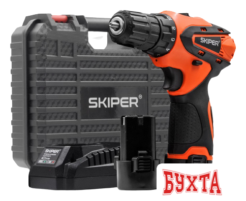 Дрель-шуруповерт Skiper CS2800-1 (с 2-мя АКБ, кейс)