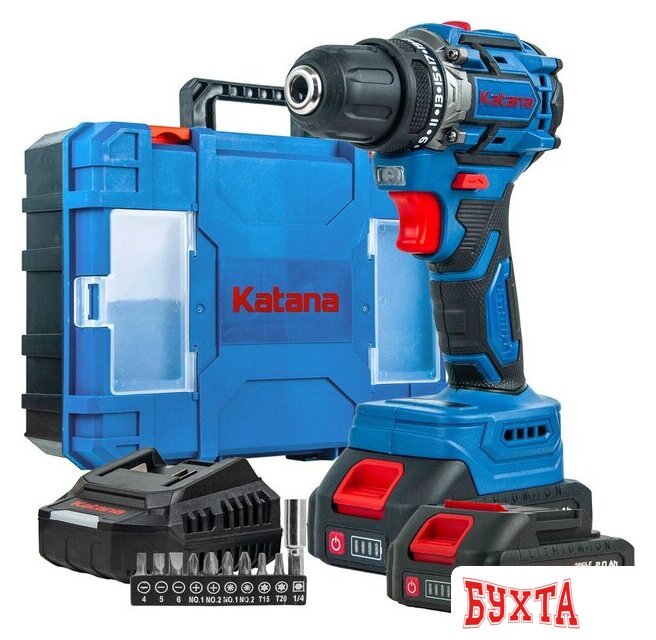 Дрель-шуруповерт Katana CD3501 (с 2-мя АКБ, кейс) 3
